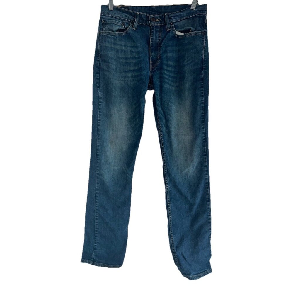 Levis 514 Jeans Mens 32x34 Actual 32x33 Medium Wash Straight Leg Denim Blue